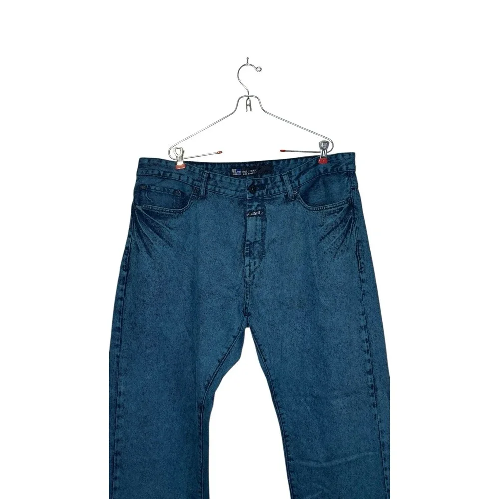 Sean John Mens Jeans Vintage Y2K Streetwear Hip Hop Straight Fit Classic Blue 40